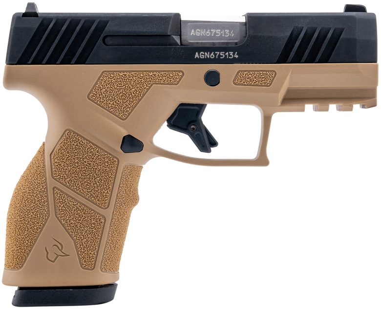 Taurus 1-GX2931T GX2 9mm 13+1 3.37" Matte Stainless Steel Barrel, Matte Black Serrated Stainless Steel Slide, Tan Polymer Frame w/Picatinny Rail, Polymer Grip