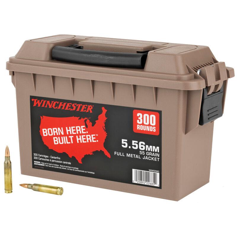Winchester Lake City M193 5.56mm 55gr FMJ 3270fps 300rd Polymer Ammo Can