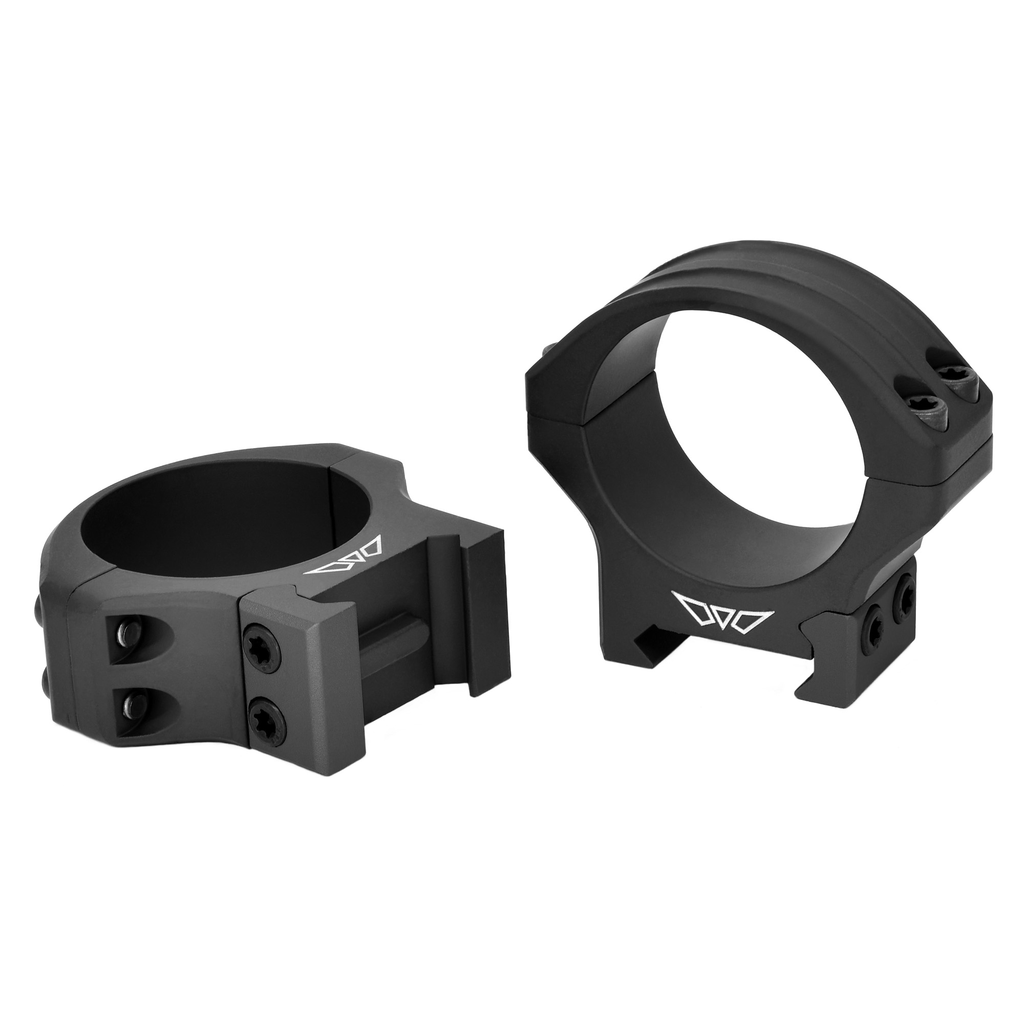 Warne HyperLite 34mm Low Scope Rings - Matte Black MagnaFusion Alloy
