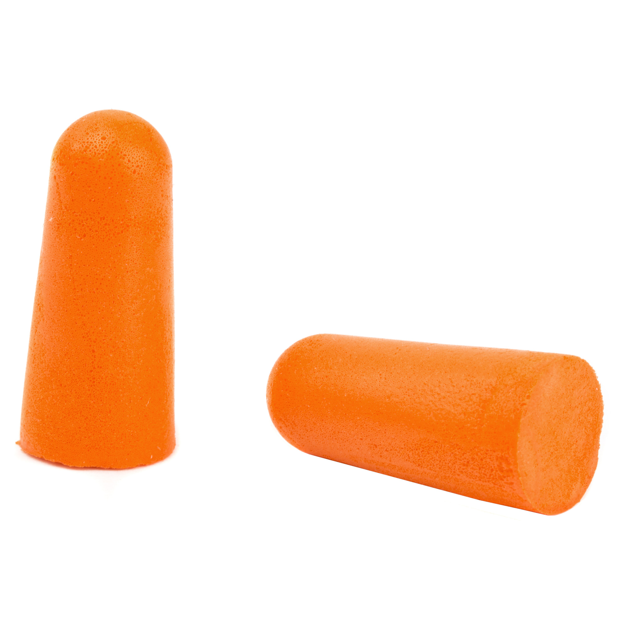 Walker's Game Ear Foam Ear Plugs - 32dB NRR, 7 Pairs, Aluminum Canister, Orange