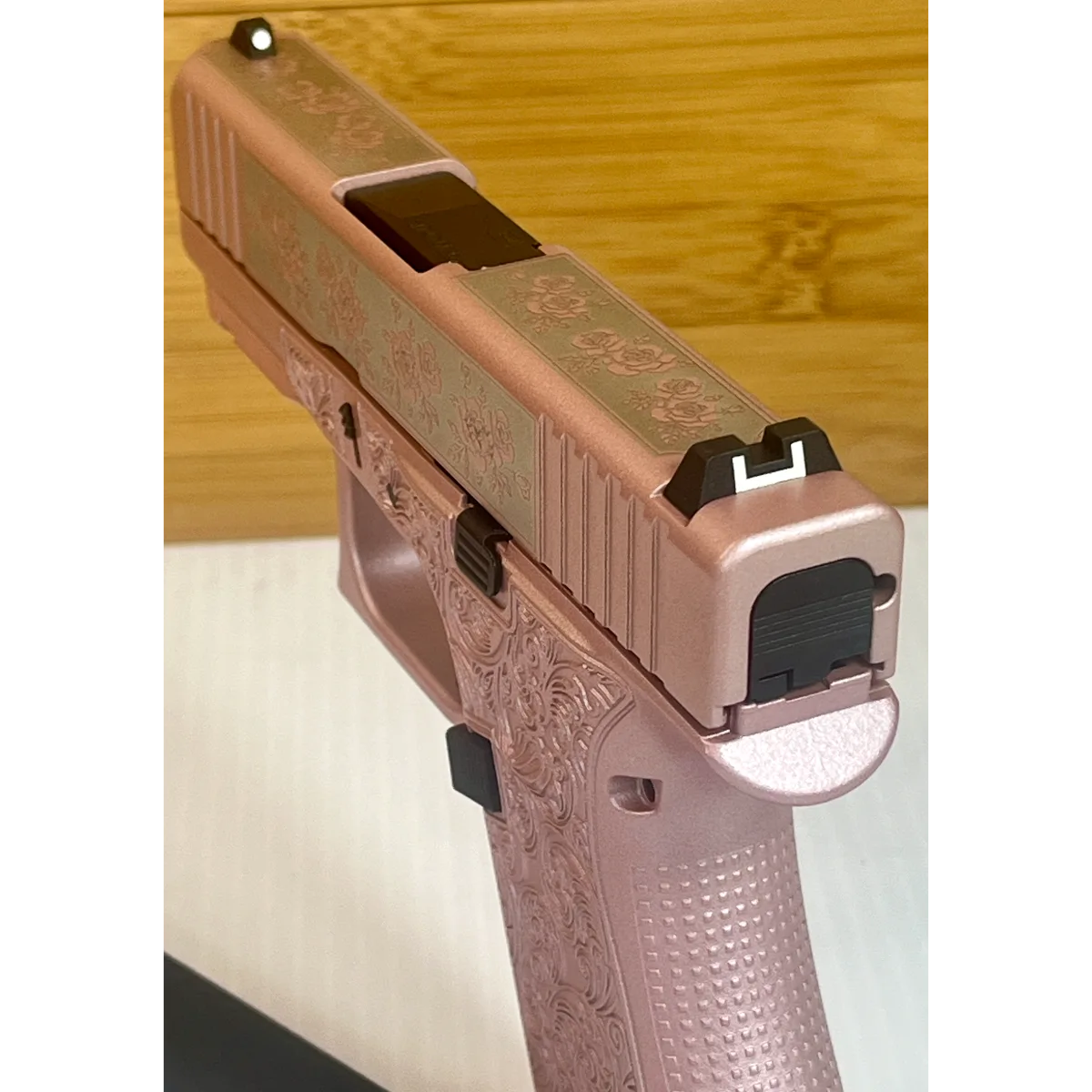 Glock 43X 9mm 3.4" Pink Glock & Roses Pistol 10rd USA Made