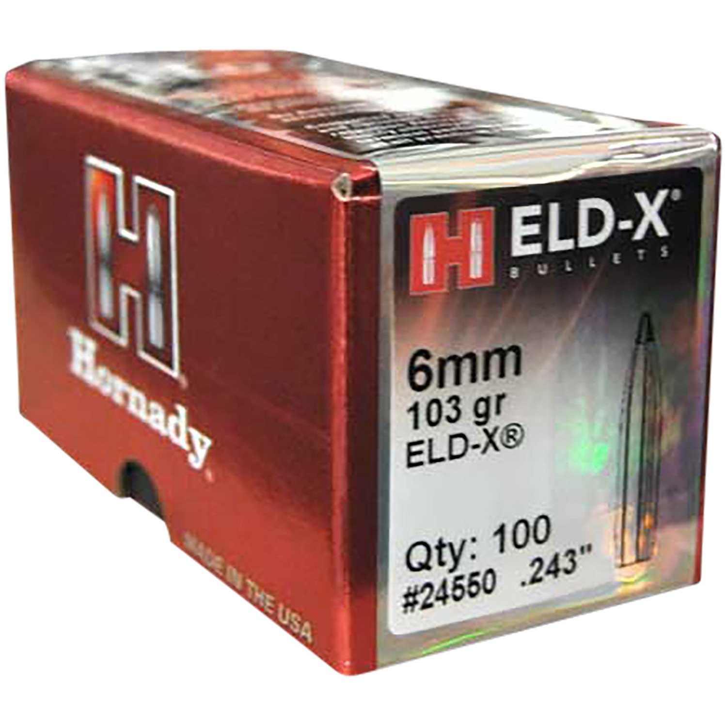 Hornady ELD-X .243 103 Grain Ballistic Tip 100 Count - image 3 of 5