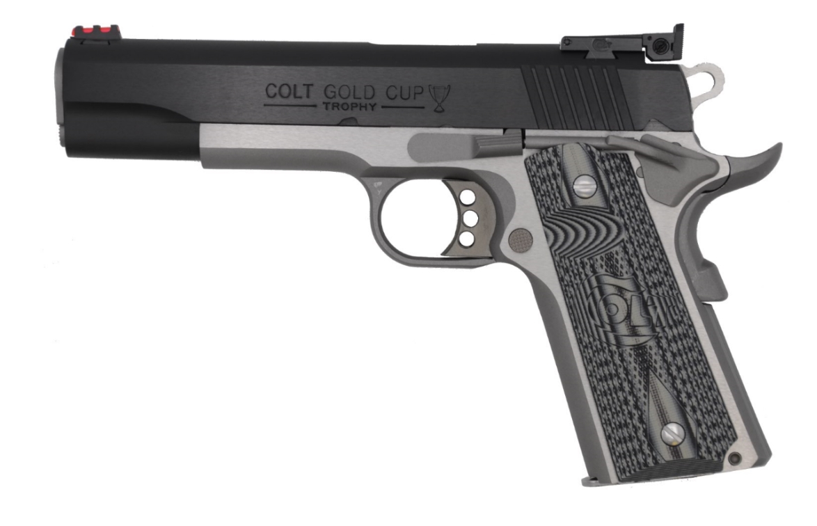 Colt Gold Cup Lite 38 Super Two-Tone G10 Grips Adjustable Sights