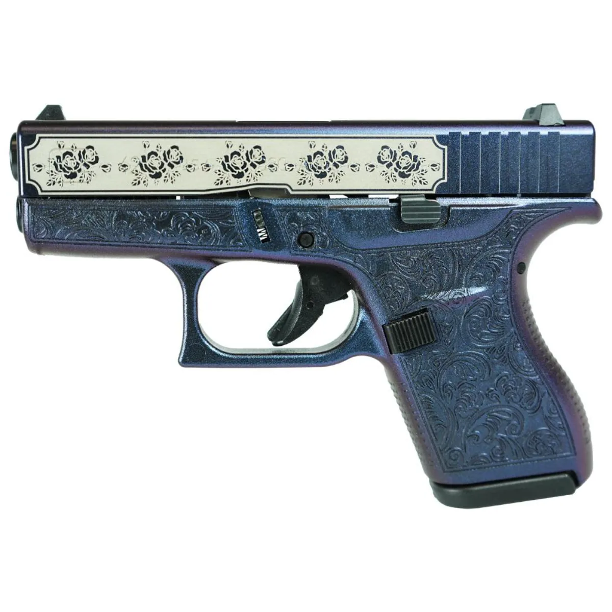 Glock 42 Glock & Roses .380 ACP Mongoose Purple 6-Round Pistol