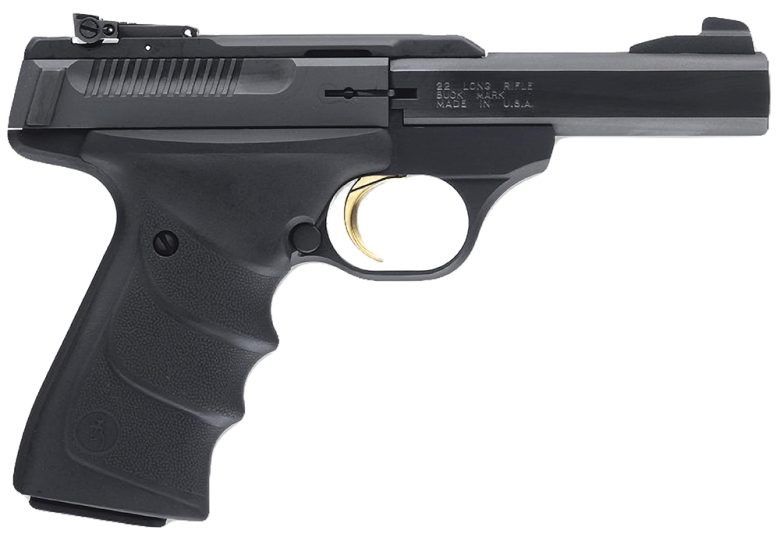 Browning 051408490 Buck Mark Standard Micro *CA Compliant 22 LR 10+1 4" Slab Side Barrel, Matte Black Serrated Steel Slide & Aluminum Frame, Black Overmolded Grips