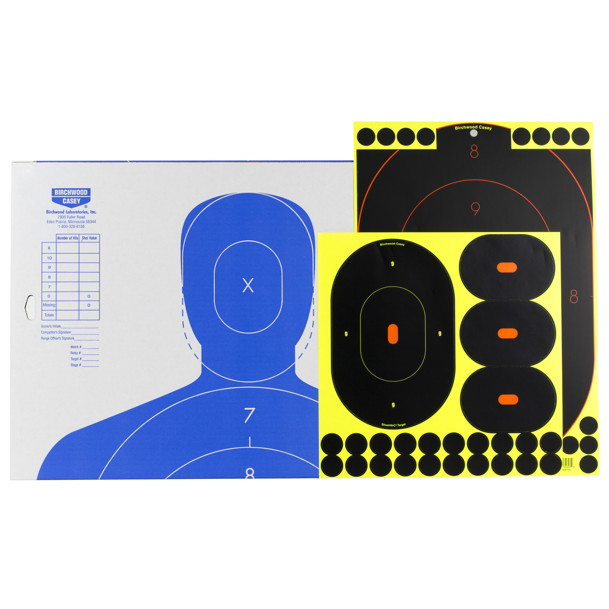 Birchwood Casey Shoot-N-C Reactive Target Self-Adhesive Silhouette Kit