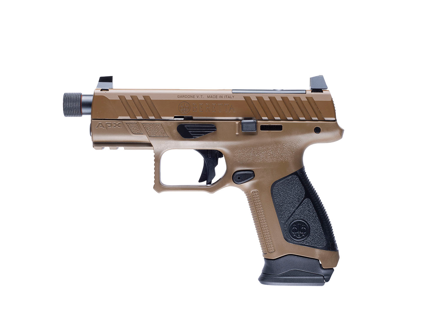 Beretta APX A1 Compact Tactical FDE 9mm Pistol 15+1 Capacity