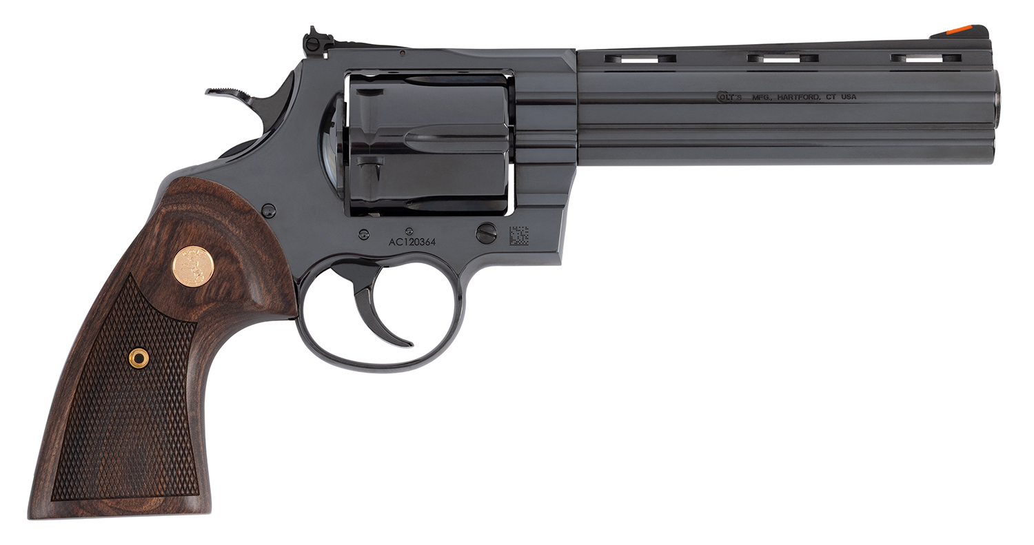 Colt Anaconda 44 Mag 6 Shot 6" Blued Hogue Grip Revolver