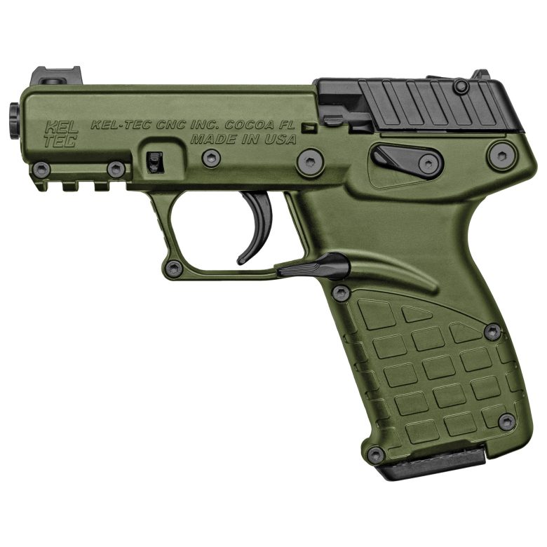 Kel-Tec P17 .22LR Black/Green Threaded 16+1 Pistol