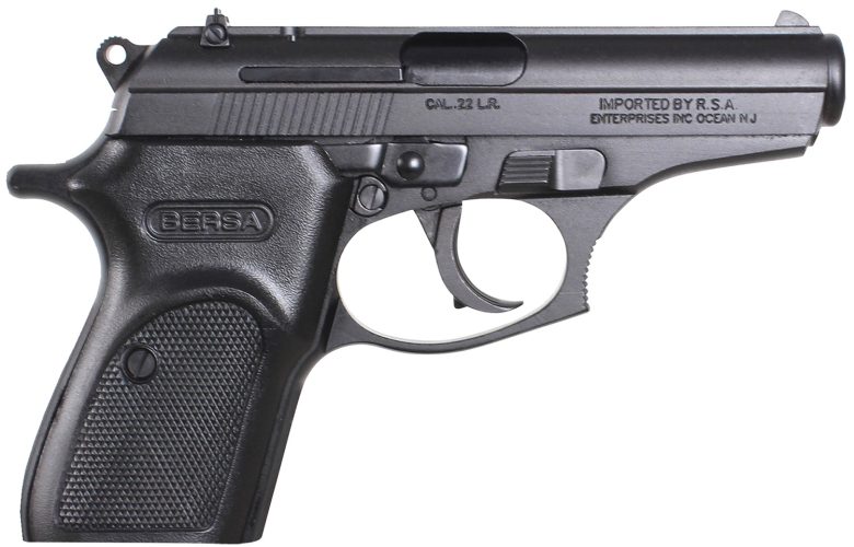 Bersa T22M Thunder Micro-Compact Frame 22 LR 10+1, 3.50" Black Steel Barrel, Matte Black Serrated Slide, Matte Black Aluminum Frame w/Beavertail