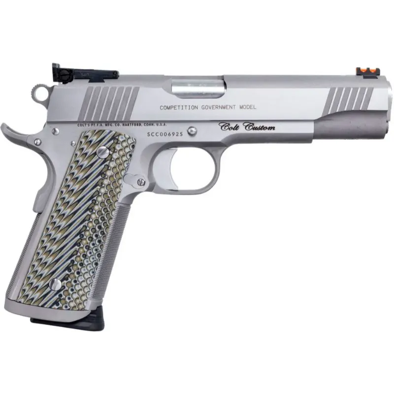 Colt Custom Competition 1911 45 ACP 5" Stainless Steel 8+1