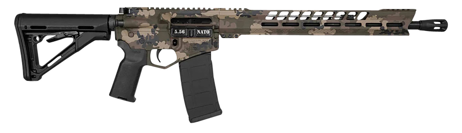 Diamondback DB175AK621 DB15  5.56x45mm NATO 30+1 16", Multicam Rec/15" Slim M-Lok V-Rail Handguard, OEM Black Gold Lower, Black Furniture, Magpul CTR Stock & K2 Grip, DBSB-IV Flash Hider