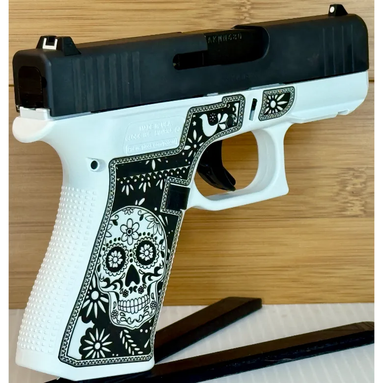 Glock 43X "Sugar Skull" Black & White 9mm 10rd Pistol