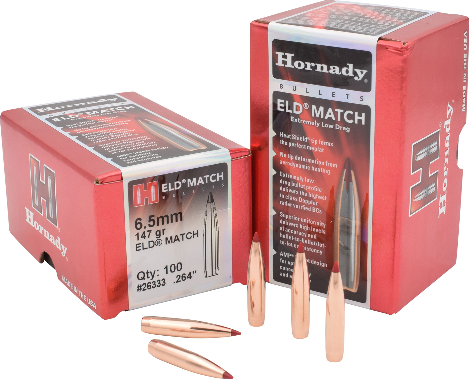 Hornady 6.5MM .264 147 GR ELD Match (100 Rounds) - image 3 of 5