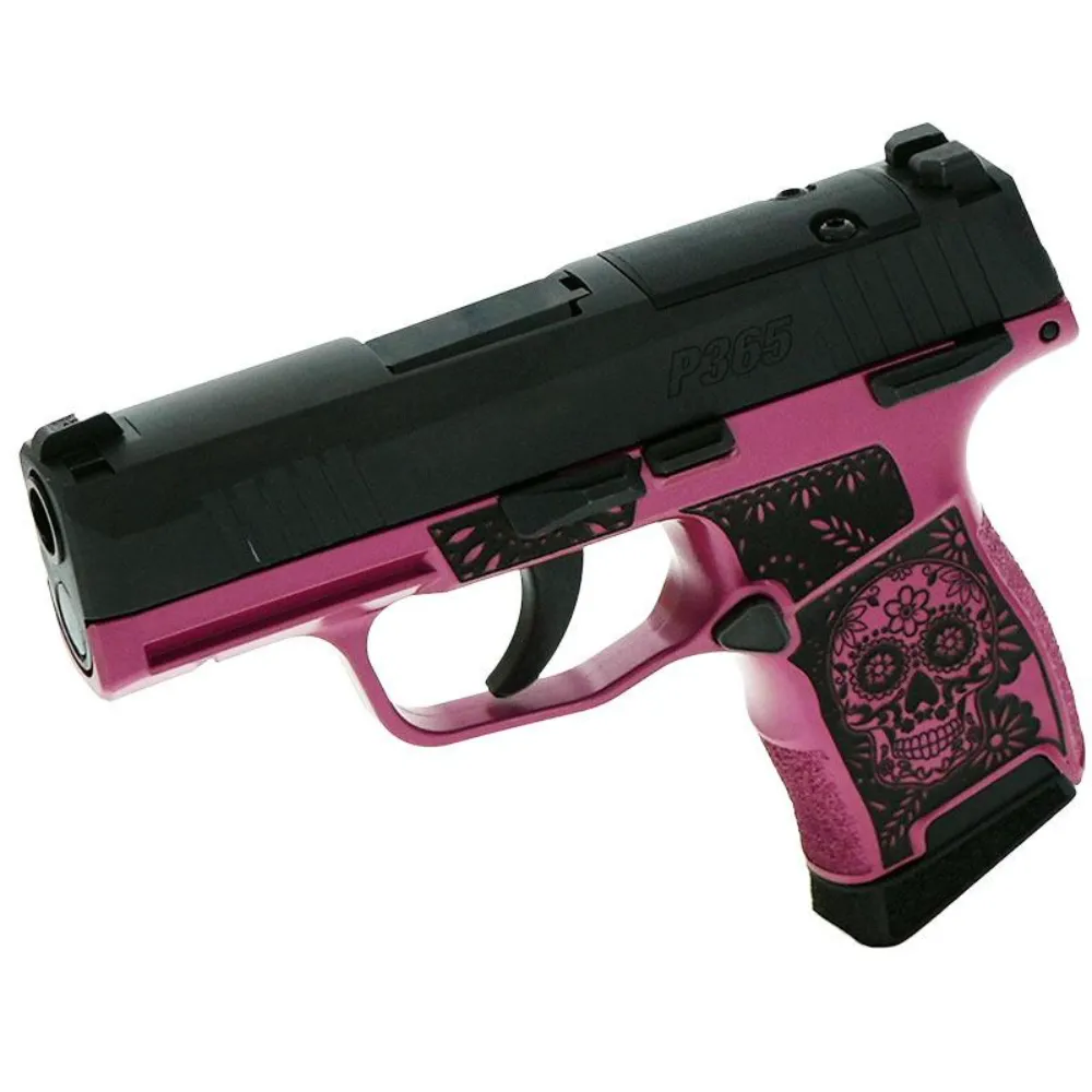 Sig P365 .380 Sugar Skull Pink Medusa 3.1" 10rd (2) MS Exclusive