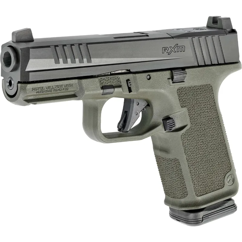 Ruger RXM ODG 9mm 4" Optic-Ready Tritium Sight 15+1 Flat Trigger Green Cerakote Pistol
