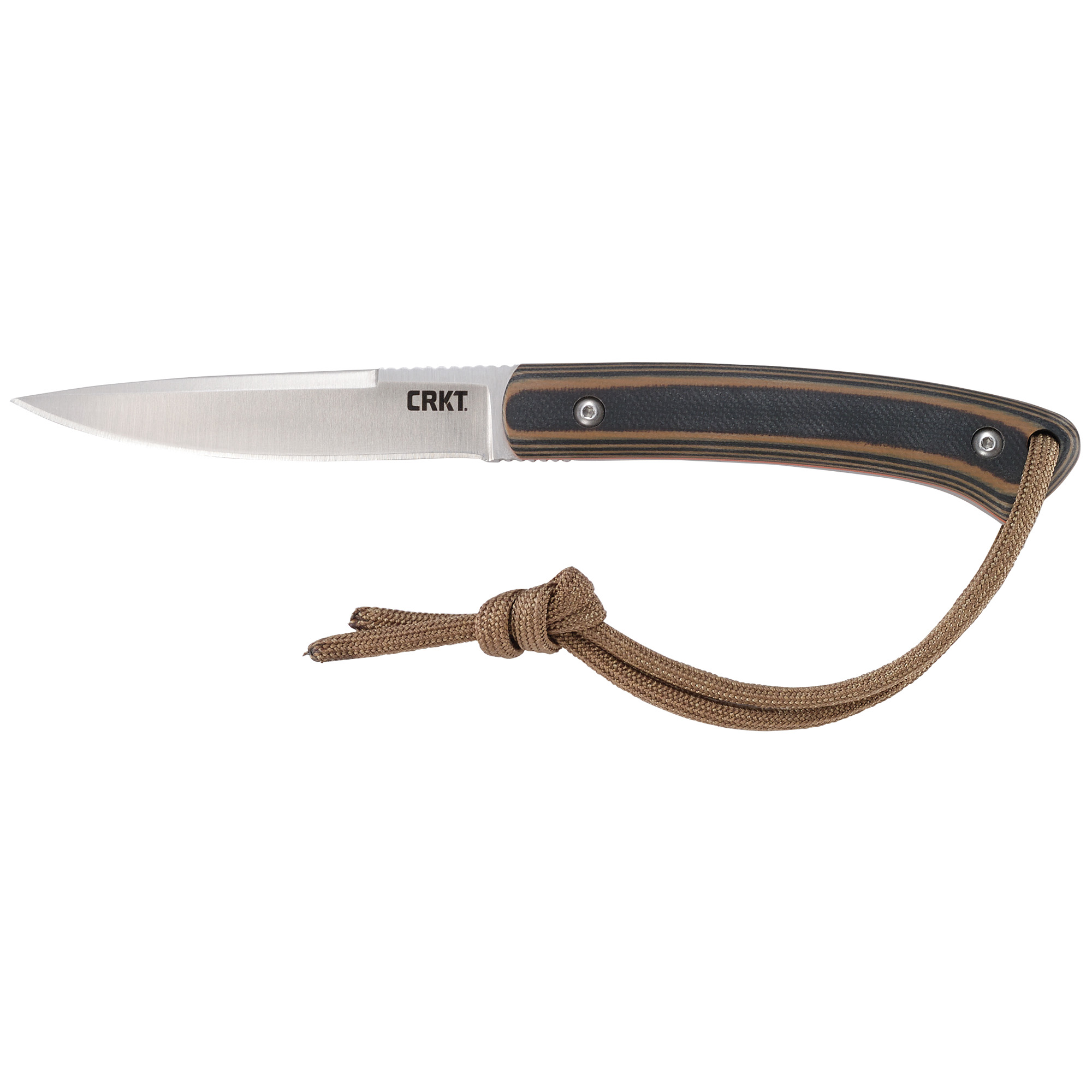 Columbia River Knife & Tool Biwa 3.02" Fixed Blade Knife, Plain Edge, 8Cr13MoV