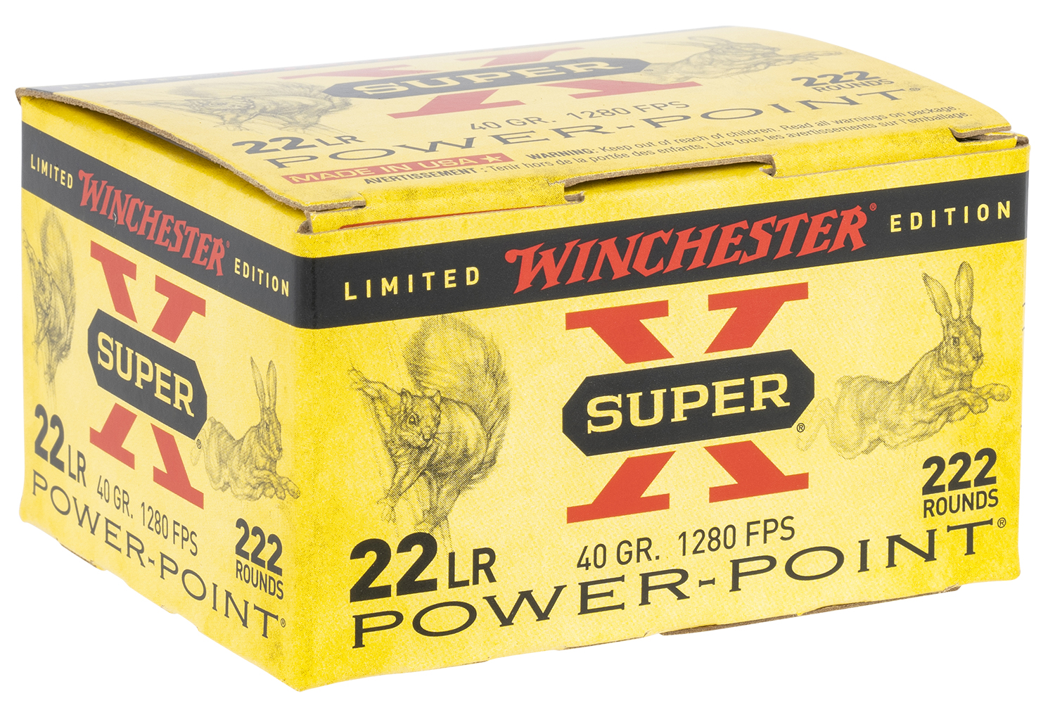 Winchester Super-X .22 LR 40gr HP 222rd