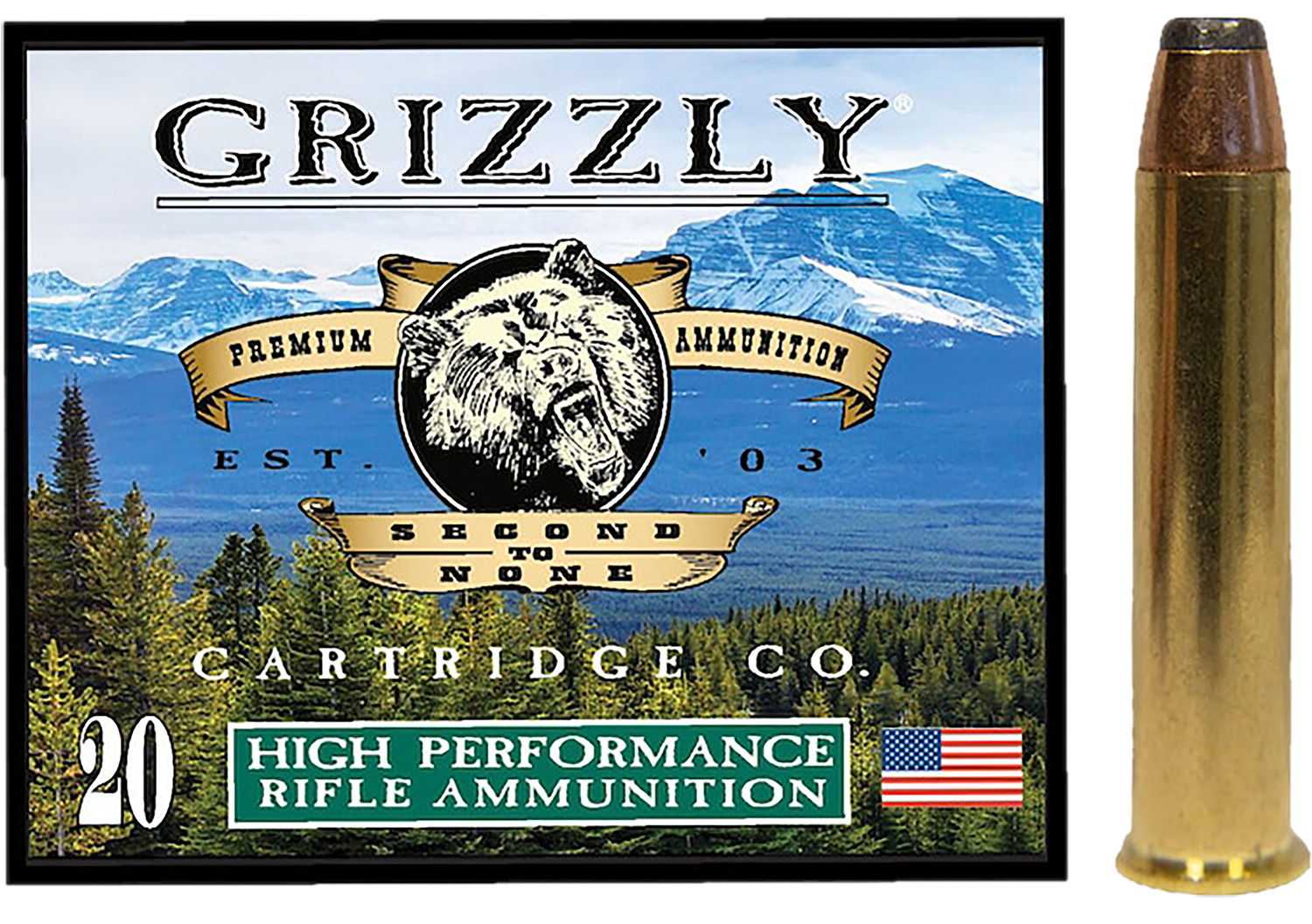 Grizzly Ammo GC45/70+P2   45-70 300gr Jacketed Hollow Point 20 Per Box/10 Case