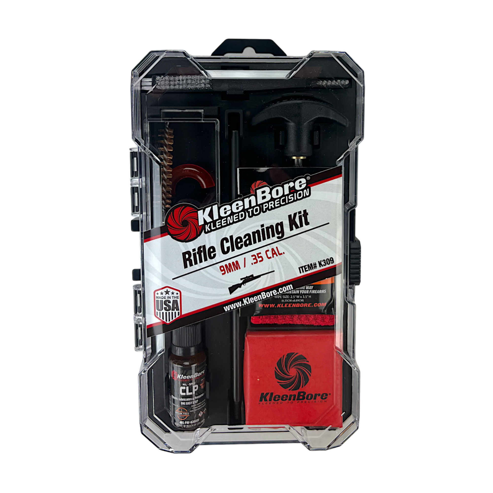 Kleen-Bore Rifle Classic Cleaning Kit - 9mm/.35 Cal