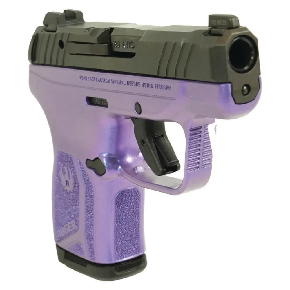 Ruger LCP 380 Max "Purple Pearl Frame" Handgun .380 Auto 10rd Magazine 2.75" Barrel