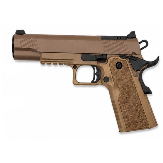 Tisas USA 1911 Duty DS Pistol - 9mm Luger, 5in, 18+1, Coyote Brown Cerakote - image 6 of 6