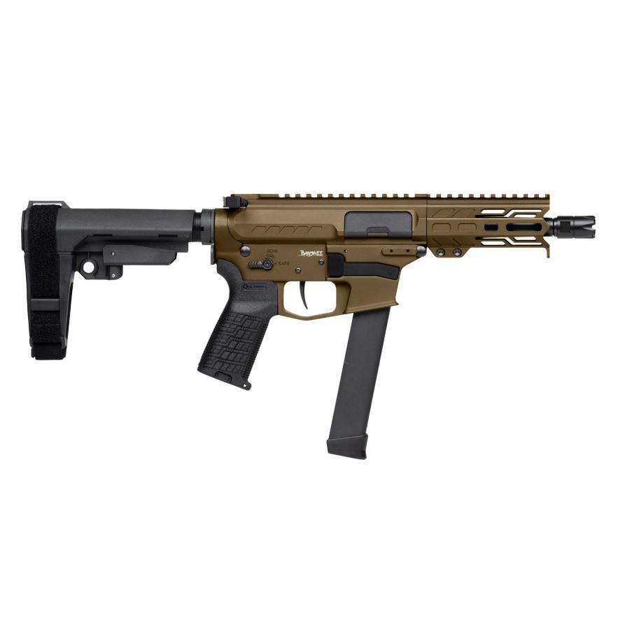 CMMG Banshee MKGs Midnight Bronze 9mm 5" RipBrace Fixed Ejector Pistol 33-Rd