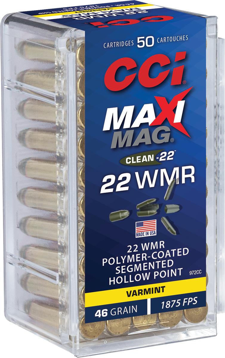 CCI Maxi-Mag .22 WMR SHP Ammo 50rd