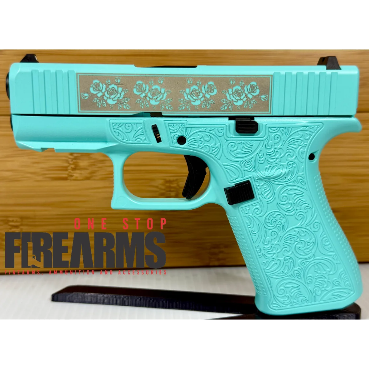 Glock 43X Tiffany Blue – Glock & Roses 9mm 10rd USA Made