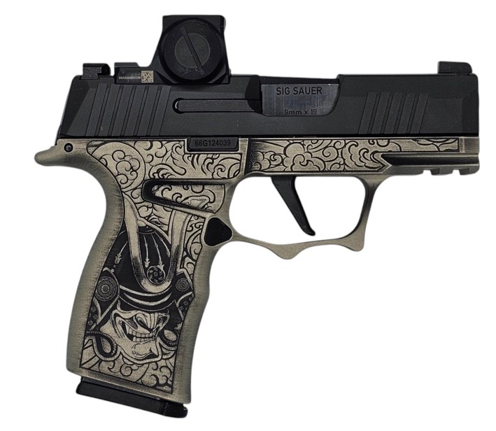 Shark Coast Customs Sig Sauer P365X Samurai 9mm Optic Ready 12 Rd Pistol with Romeo X - image 1 of 2