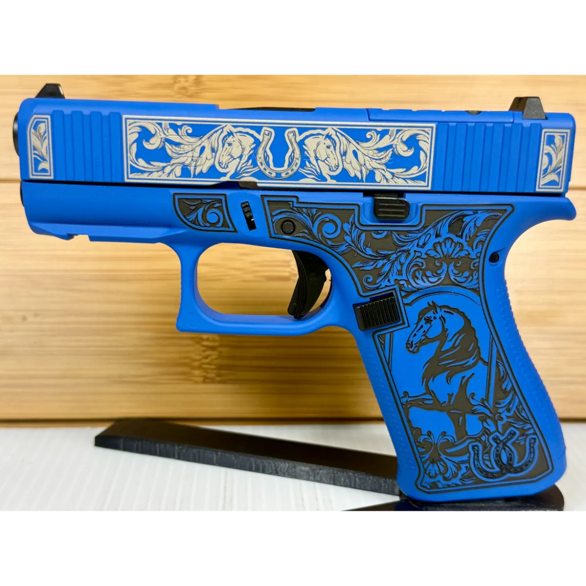 Glock 43X Glock & Horses Blue 9mm 10Rd Pistol