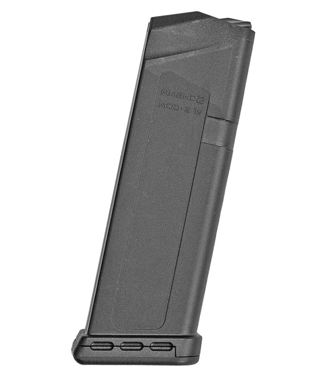 Amend2 G19MOD3BLK15 MOD-3 15+1 9mm Fits Glock 19 Black