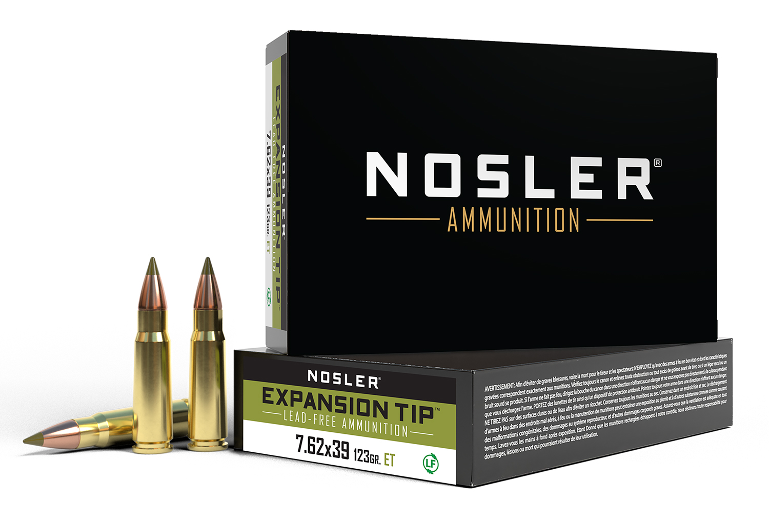 Nosler 40040 E-Tip 7.62x39mm 123gr E Tip Boat Tail 20 Per Box/10 Case