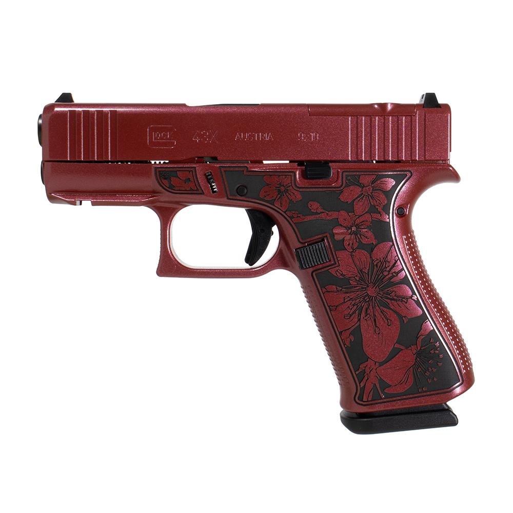 Glock 43X MOS Cherry Blossom 9mm Pistol Medusa Pink 10+1 Optic Ready