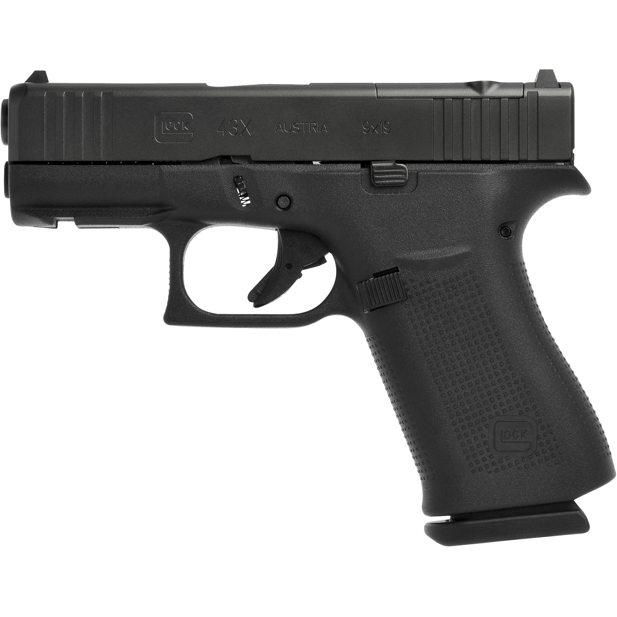 Glock 43X M.O.S. 9mm Luger 3.41" Barrel 15-Round Sub-Compact Pistol