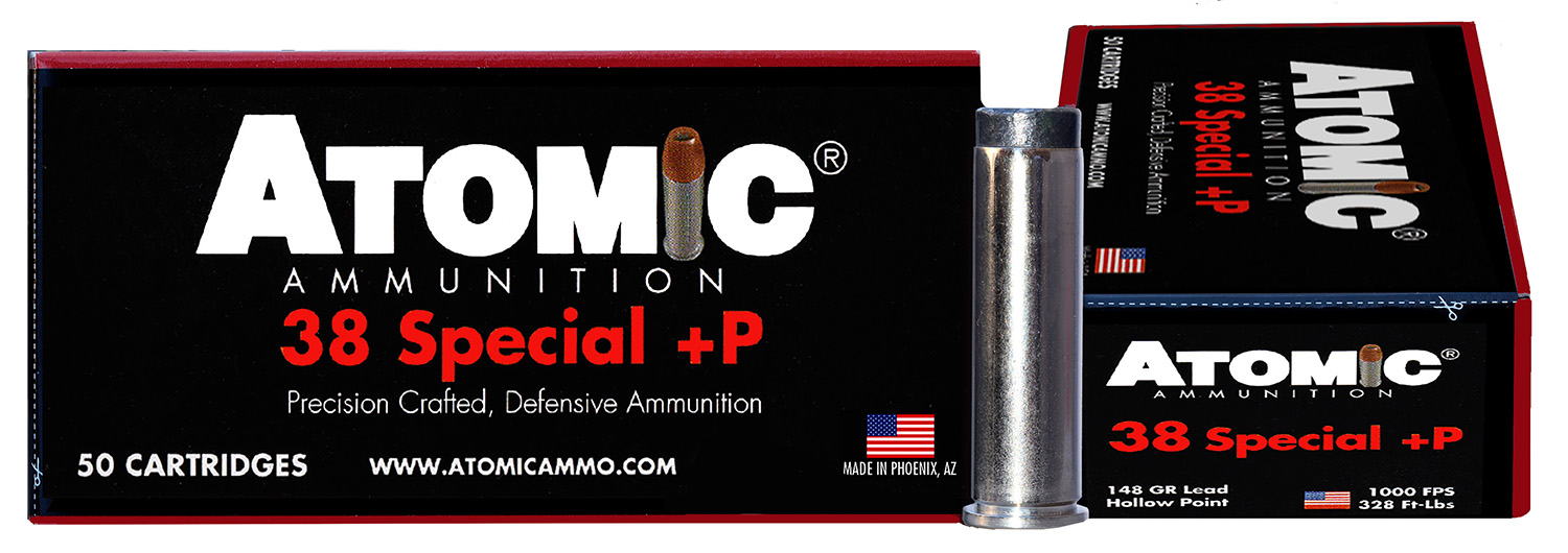 Atomic Ammunition 38 Special +P 148gr LHP Precision 50rd Box
