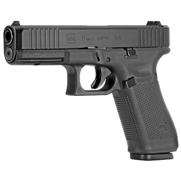 GLOCK 17 Gen5 9mm Semi-Auto Black Pistol- PA175S201