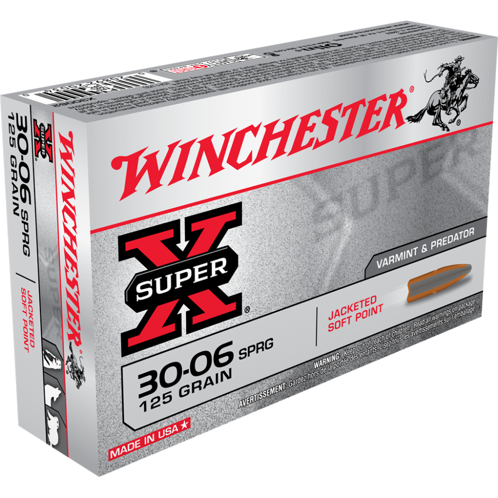 Winchester Super-X .30-06 Springfield 125gr PSP 3140fps 20rd Box