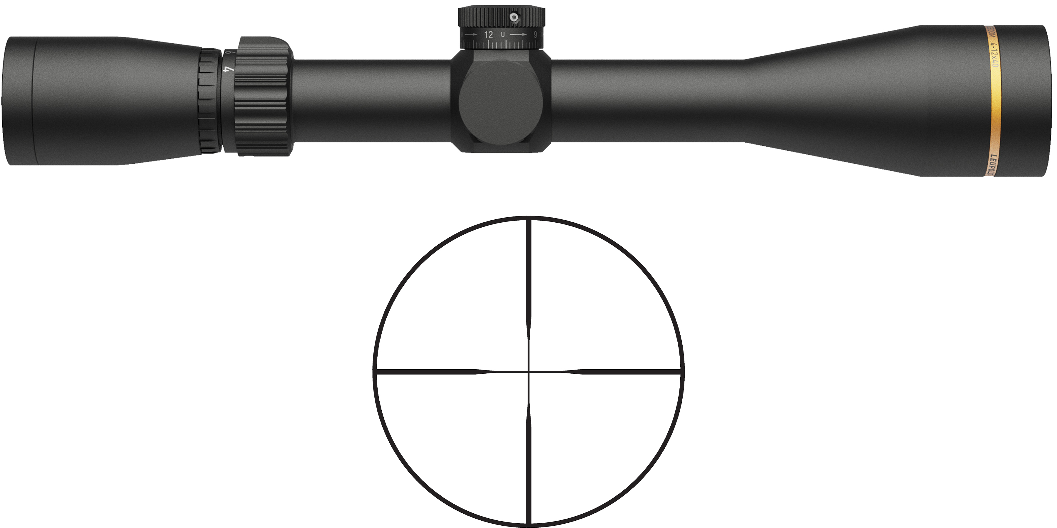 Leupold VX-Freedom 4-12x40mm Rifle Scope, 1" Tube, Duplex Reticle