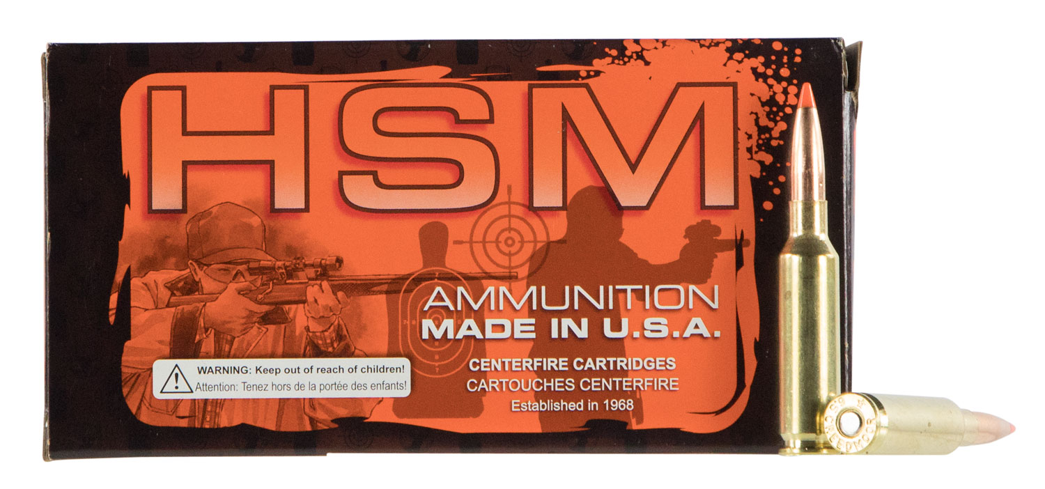 HSM 3082N Match 308 Win 168 gr Sierra MatchKing BTHP 20 Per Box/ 25 Case