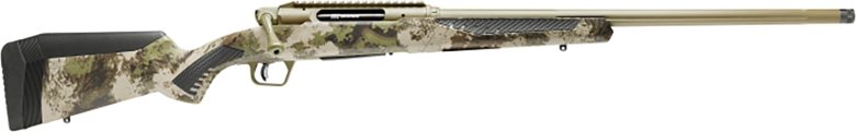 Savage Arms 58026 Impulse Big Game 300 Win Mag 2+1 24" Threaded, Hazel Green Barrel/Rec, Woodland Camo AccuStock with AccuFit, Includes Detachable Box Mag