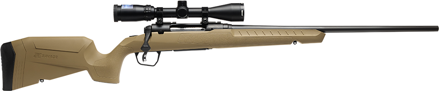 Savage Arms 32160 Axis 2 XP Combo Full Size 223 Rem 4+1 22" Black Sporter Barrel, Black Carbon Steel Receiver Drilled & Tapped, Flat Dark Earth Fixed Synthetic Stock, Weaver 3-9x40mm Scope, Right Hand