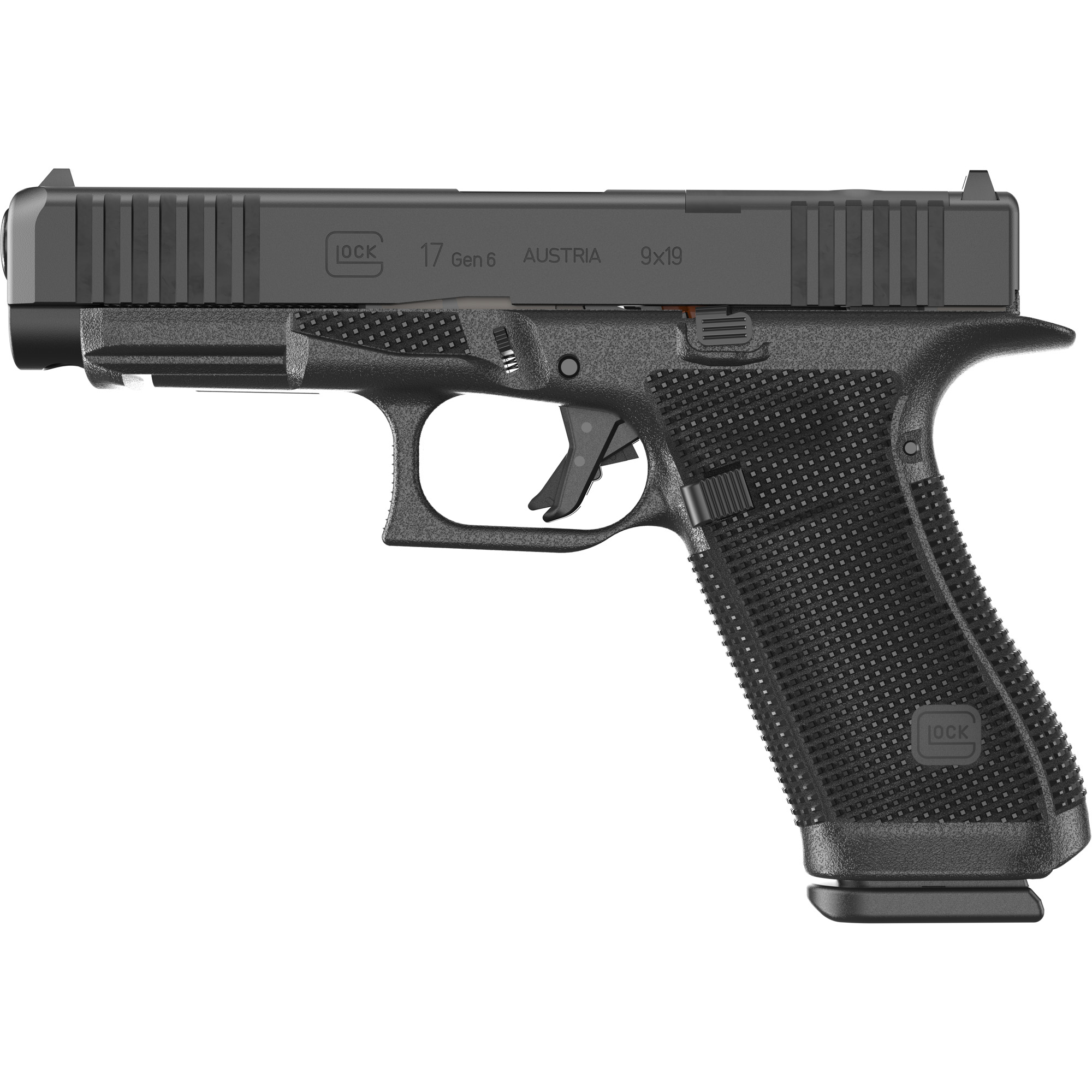 Glock 17 Gen 6 Semi-Auto Pistol - 9mm, 4.49" Barrel, 10-Round, Optics Ready