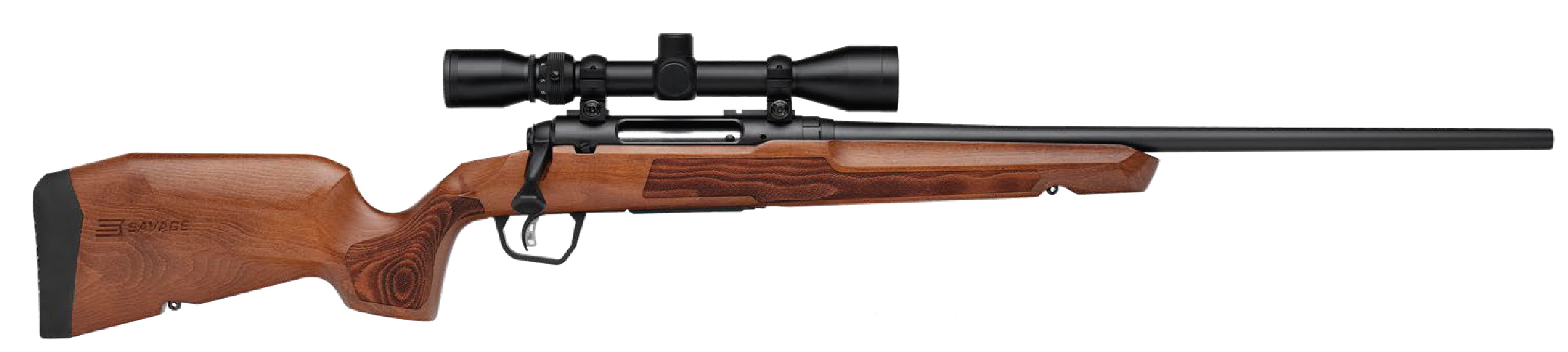 Savage Axis II .308 Win 22" Rifle Wood Stock Scoped Package