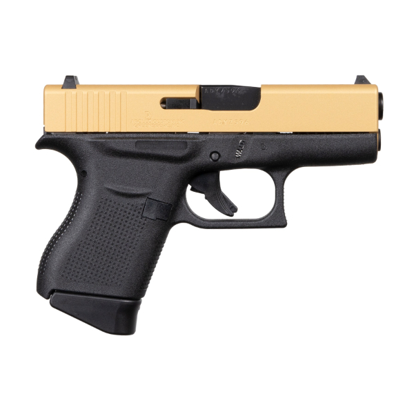 Glock 43 Gold Slide 9mm 6rd Pistol