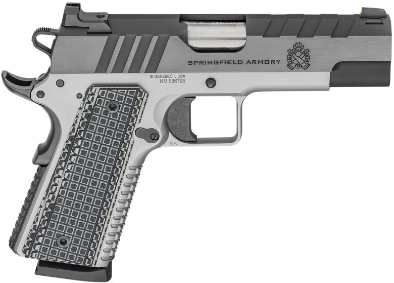 Springfield 1911 Emissary .45 ACP 4.25" SS/Blue 8+1 VZ Grip