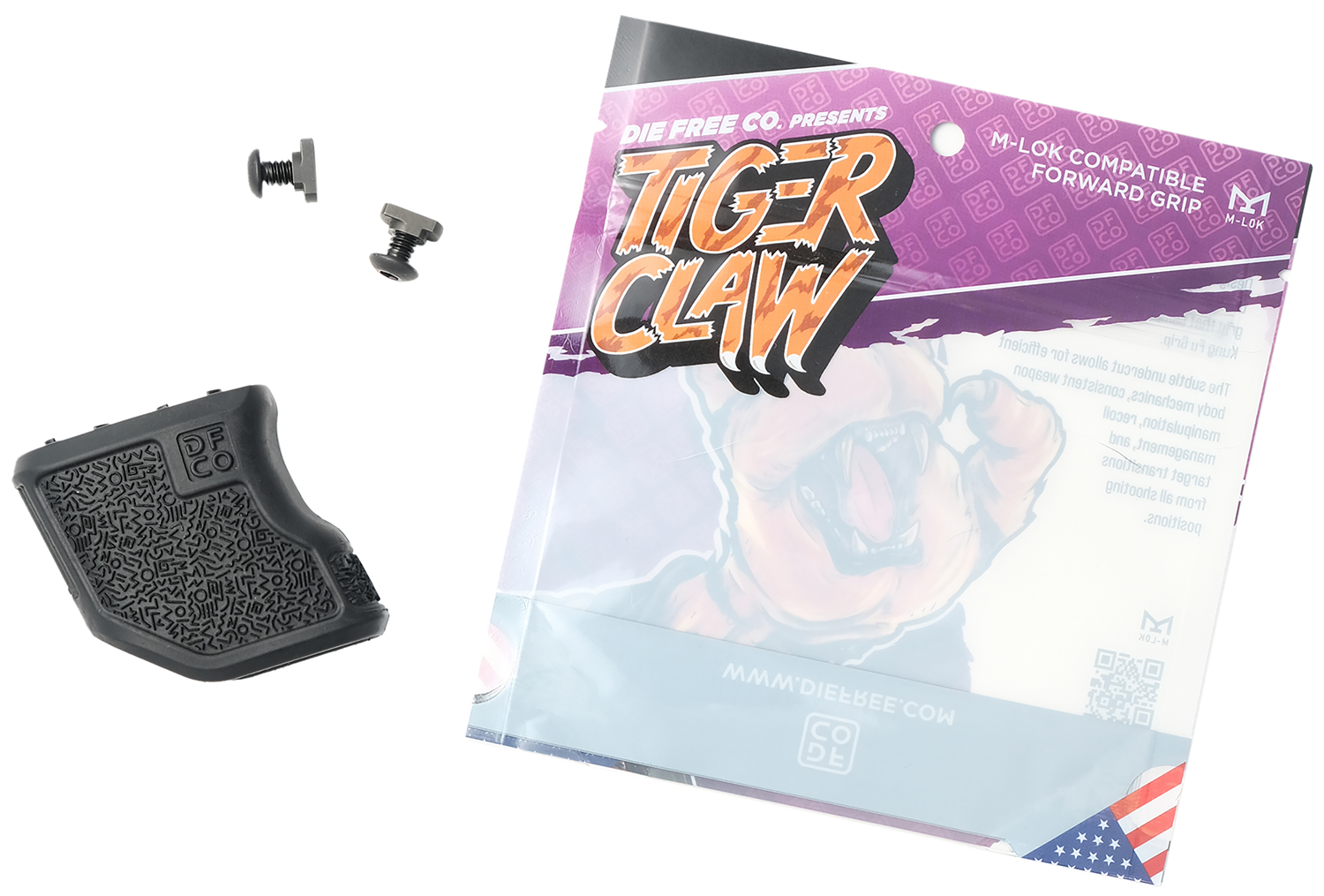 Die Free Co Tiger Claw M-LOK Foregrip, Black - image 3 of 7
