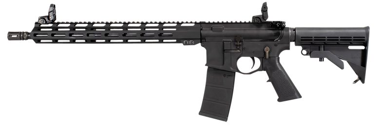 Raptor Defense RD10560 RD-15 5.56x45mm NATO 30+1 16", Black, Billet Rec, 15" M-Lok Handguard, M4 Style Stock with QD Mount, A2 Grip, Flip-Up Sights, Ambi Trigger, A2 Flash Hider, Includes Soft Case