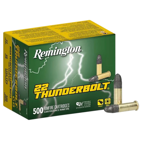 Remington Thunderbolt .22LR 40 Grain Ammunition 500 Rounds