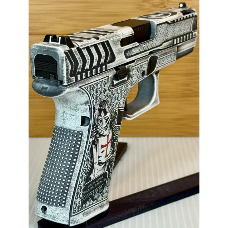 Templar Glock 19 Gen5 9mm Distressed White 15 Round Pistol